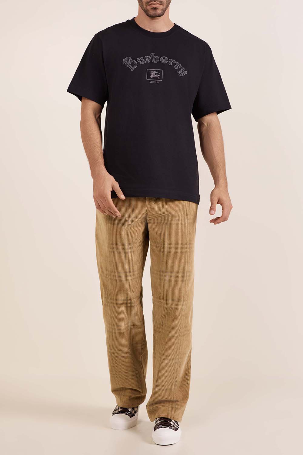 מכנסי קורדרוי משבצות